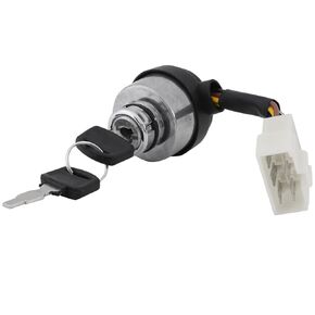 6 Wire Ignition Switch, Ignition Start Key Switch, 2.5-6.5kw 188F Generator Ignition Switch Key for Car Boat Bicycle Tractor Trailer
