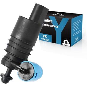 Windshield Washer Pump, Replacement for Jeep Dodge Chrysler Volkswagen Audi BMW Chevrolet Ford, Windshield Fluid Washer Pump with Grommet