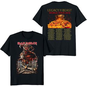 Iron Maiden Legacy of The Beast World Tour 2019 Beast in Ruins Black Tee