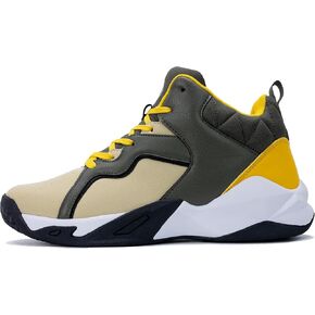 Men's Basketball Shoe High-Top Athletic Running Sneakers Outdoor Trainers Non-Slip Lightweight Cushioning Workout Sport Shoes US 7-13