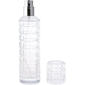 Enslz Glass Empty bottle Refillable Perfume Atomizer Spray Perfume Bottles 1 Ounce, Travel Cologne Bottle Portable (Gold)