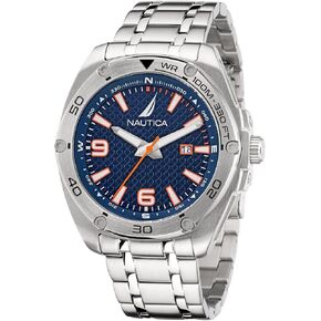 Nautica Men's Tin Can Bay Stainless Steel Bracelet Watch (Model: NAPTCF203)