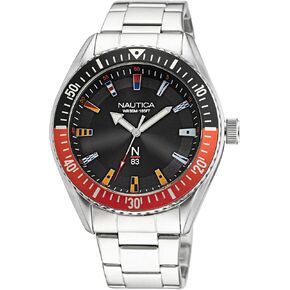 Nautica N83 Men's NAPFWF017 Finn World Grey/Black/SSB Watch