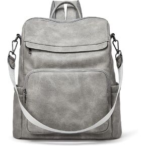 Womens Backpack Purse Leather Anti-theft Convertible Shoulder Bags Ladies Large Fashion Designer Travel Bag