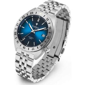 CADISEN New NH35 Movement Casual Watch 38.5MM Dial Men's Imported Mechanical Stainless Steel Watch Waterproof 100m Night Fluorescent Calendar Display c8230
