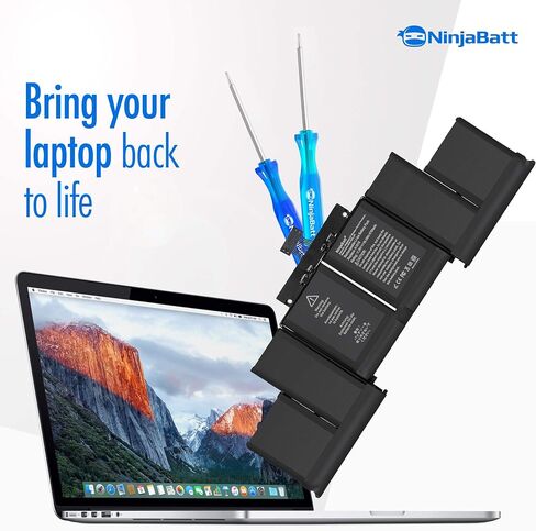 بطارية NinjaBatt A1278 A1322 لجهاز Apple MacBook Pro 13 بوصة [منتصف 2012 2010 2009 أوائل 2011 أواخر 2011] - تدوم طويلاً [63.5 وات/10.95 فولت] in Saudi Arabia