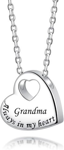 925 Sterling Silver Urn Necklace Always in My Heart Pendant Memorial Cremation Jewelry for Ashes in Saudi Arabia