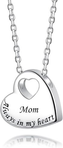 قلادة الجرة من الفضة الإسترليني عيار 925 دائمًا في قلبي قلادة مجوهرات تذكارية لحرق الجثث للرماد in Kuwait