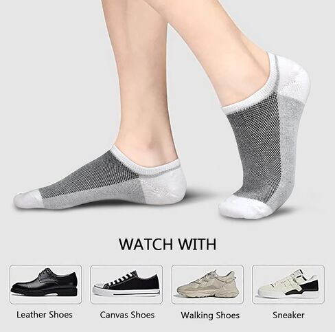 ELUTONG No Show Men Socks 6 Pairs Low Cut Ankle Cotton Short Casual Socks in Saudi Arabia