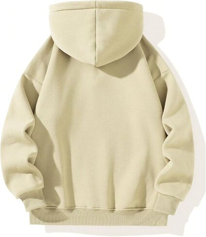 SOLY HUX Men's Hoodies Half Zipper Long Sleeve Drop Shoulder Sweatshirt Casual Pullover in Kuwait