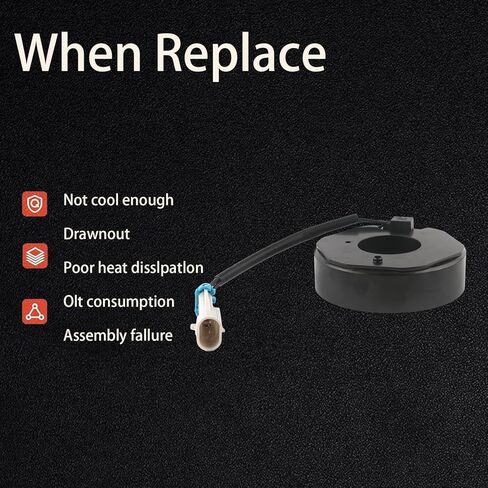 طقم قابض الضاغط A/C مع دعامة ومسامير يناسب جي إم سي يوكون سييرا 1500 2500 3500/لشيفي سوبربان سيلفرادو استبدال #15-4709 in Kuwait