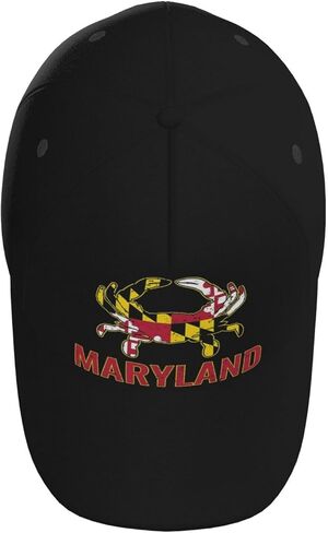 Maryland Crab Flag Baseball Cap Snapback Hats Adjustable Cap Excavator Hat Trucker Hat for Travel Picnic in Saudi Arabia