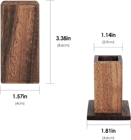 SHIDOW Toothpick Holders, Bamboo Toothpick Dispenser Box, Toothpick Holder Home Living Room Cotton Swab Storage Tank in Saudi Arabia