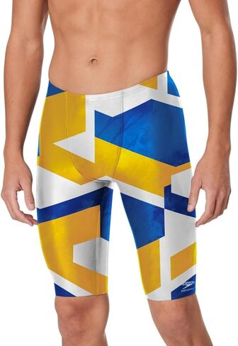 Speedo 8705225291724 Ruse Blocks Jammer Team Sapphire/Gold 24 in Saudi Arabia