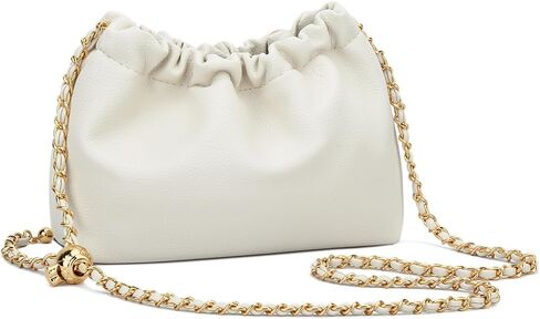KKXIU Small Crossbody Bags for Women Ruched Vegan Leather Shoulder Purse with Adjustable Strap in Saudi Arabia
