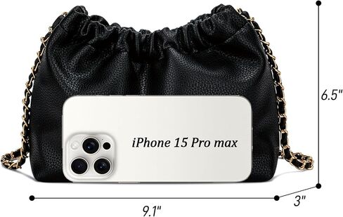 KKXIU Small Crossbody Bags for Women Ruched Vegan Leather Shoulder Purse with Adjustable Strap in Saudi Arabia