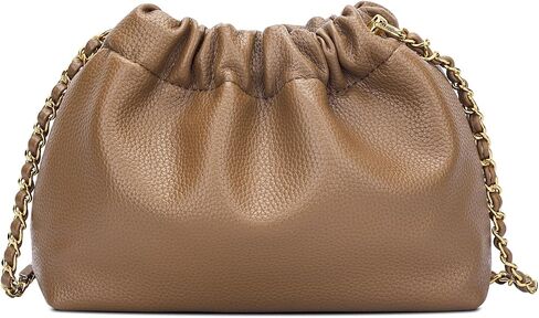 KKXIU Small Crossbody Bags for Women Ruched Vegan Leather Shoulder Purse with Adjustable Strap in Saudi Arabia