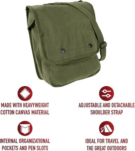 Rothco Canvas Map Case Shoulder Bag in Kuwait
