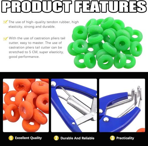 121 Pcs Bander Snap Pliers with 120 Pcs Rubber Rings, Multi Function Filling Pliers, Balloon Expander Tool Snap Pliers in Saudi Arabia