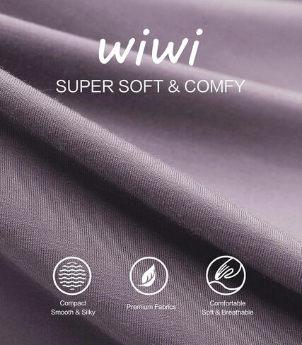 WiWi Women Viscose from Bamboo Long Nightgowns 3/4 Sleeves Nightshirts Round Neck Full Length Sleep Shirts with Pocket S-XXL in Kuwait