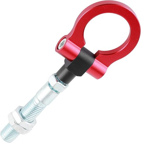 Tow Hook, Heavy Duty Car Racing Tow Hook Red Folding Ring Refitting Front Auto Trailer Accessory Fit for Hyundai 2012‑2017(Black) in Saudi Arabia