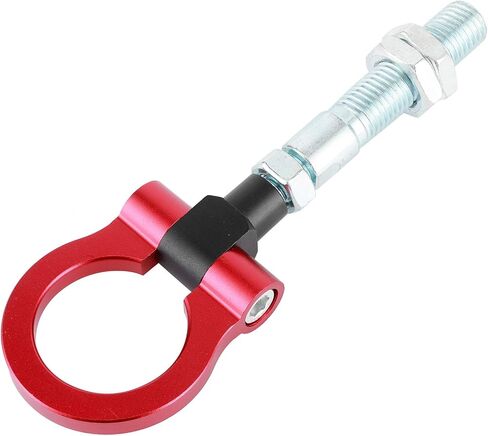 Tow Hook, Heavy Duty Car Racing Tow Hook Red Folding Ring Refitting Front Auto Trailer Accessory Fit for Hyundai 2012‑2017(Black) in Saudi Arabia