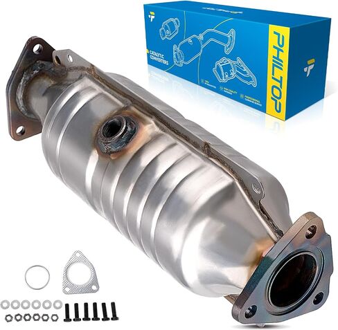 PHILTOP Catalytic Converter for 2009-2015 Pilot, 2011-2013 Odyssey, 2008-2012 Accord 3.5L, 2009-2014 TL, 2010-2014 TSX, 3 pcs, EPA Complaint #OE Replace 16658 16643 16447 in Saudi Arabia