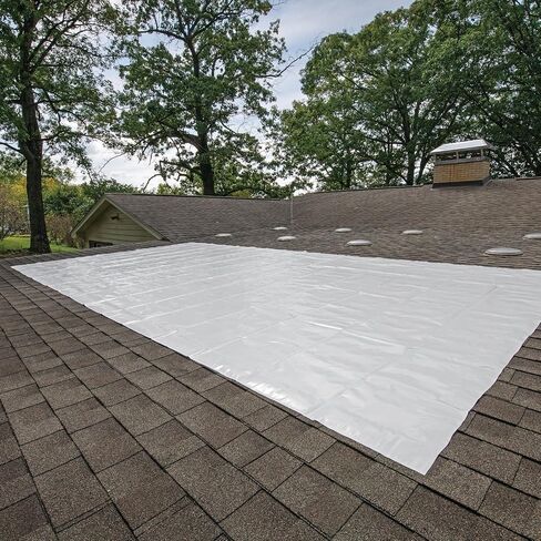 PIG Self-Adhesive Roof Tarp – White – 10’ x 20’ – PMB30602 in Saudi Arabia