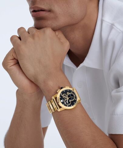 Movado Vizio Men's Sport Watch - Swiss Quartz Chronograph Movement, Stainless Steel Link Bracelet - 5 ATM Water Resistance - Luxury Fashion Timepiece for Him - 44.5mm in Saudi Arabia