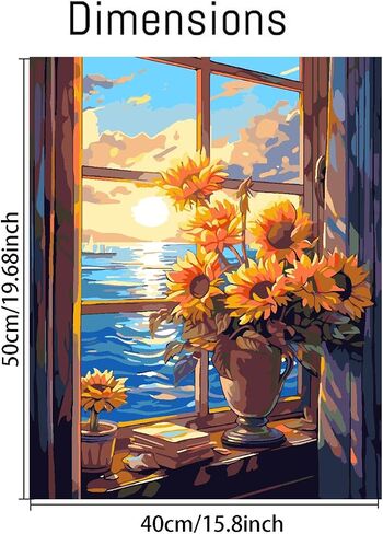 tigdtiu Gothic Paint by Numbers Kit for Adults Beginner- Dark Adult Paint by Number Kits On Canvas Adults' Paint-by-Number Kits DIY Oil Painting Kits for Gift Home Wall Decor 16x20 Inch in Saudi Arabia