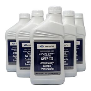 Subaru CVTF-III Transmission Fluid SOA427V2610 OEM Auto 6 Quarts Geunine CVT 3 Forester Legacy Outback Crosstrek Impreza