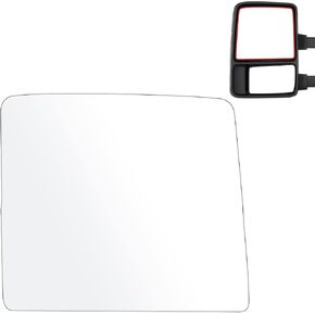 ECCPP Towing Mirror Glass Replacement For 1999-2016 For Ford F-250 F-350 F-450 F-550 Super Duty 2000-2005 For Ford Excursion Manual Adjustment Right Side Upper Flat Glass Tow Mirror Glass
