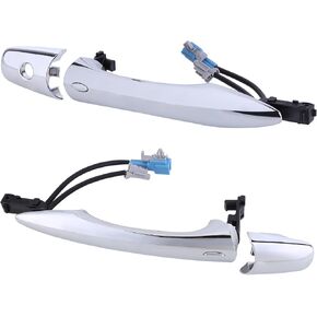 1Pair Front Left & Right Side Chrome Exterior Door Handle Exterior Door Outside Handle Chrome Compatible with Infiniti EX35 FX35 FX50 QX50 QX56 QX60 QX70 QX80 2008-2020 Replace 806401BA0A