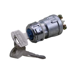 Ignition Starter Switch with 3 Position 3 Connection Terminal 2 Keys for Cars, Buggies, Scooter, Trailer, Agricultural Modified Car, Mowers, Motorcycle, Tractor, Forklift, Truck, and Go Karts