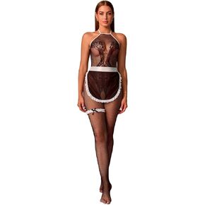 Women's Sexy Maid Costume Lingerie, French Maid Outfit, Babydoll Dress