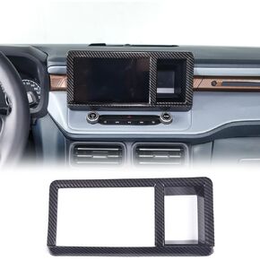 Car Center Console Navigation Panel Trim Cover Compatible with Ford Maverick 2022 Car Dashboard Center Console Multimedia Navigation GPS Panel Trim Cover Frame Decor Molding Sticker Inter Accessories
