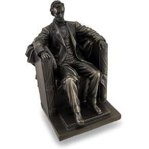 Abraham Lincoln Bronze Finished Historical Sculptural Statue, Expertly Crafted Replica - 9 Inches High - A Distinguished Homage to a Revered President