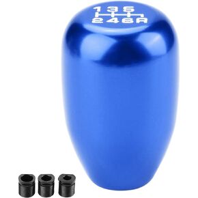 for Civic si Shift knob 6 Speed Car Gear Shift Knob, Universal 6 Speed Shift Lever Modification Manual Knob Gear Shift Head Shifter (Blue)
