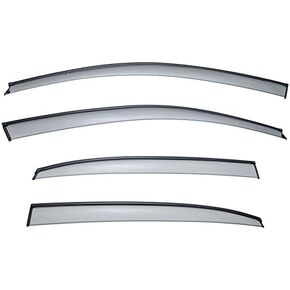 WellVisors Window Visors Wind Deflectors Compatible With Volkswagen VW 2012-2019 Passat Sedan With Black Trim Rain Guards 3-847VW014
