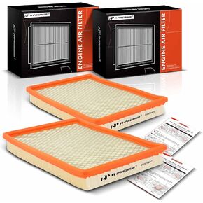 A-Premium 2-PC Engine Air Filter Compatible with Chevrolet Impala, Monte Carlo 2000-2005 & Pontiac Grand Prix 1999-2008 & Oldsmobile Intrigue 2002-2002 & Buick Century, Regal & More