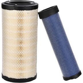 87682999 87682993 Air Filter Compatible with Caterpillar Cat Skid Steer Dozer Crawler for New Holland Loader LS190 fits Case 580N SR220