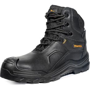 Work Boots for Men Composite Toe Waterproof Slip Resistant leather Comfortable Industrial Construction Safety Boots in Saudi Arabia