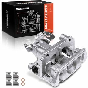 A-Premium Disc Brake Caliper Assembly with Bracket Compatible with Select Jaguar Models - X-Type 2005 2006 2007 2008, V6 2.5L, V6 3.0L - Rear Left Driver Side