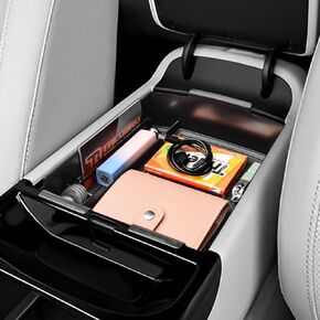 TACORBO Center Console Organizer Tray Compatible with Hyundai 2025 TUCSON Limited and TUCSON Hybrid Blue/SEL Convenience/N Line/Limited Accessories, 25 TUCSON Plug-in Hybrid Limited/SEL Armrest Insert