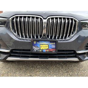 A NASA-Like Rubber Heavy Duty Front License Plate Frame Tag Holder Guard Bumper for BMW