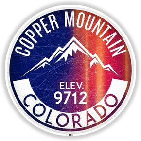 Ski Copper Mountain Vinyl Decal Sticker Colorado Skiing 3" Laptop Bumper Car