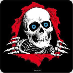 Powell Peralta 12" Ripper Ramp Sticker Black
