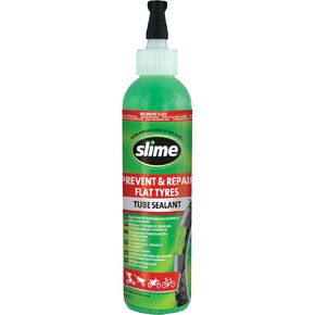Slime 10015 Bike Tube Puncture Repair Sealant, Prevent and Repair, Suitable for all Bicycles, Non-Toxic, Eco-Friendly, 237 mL (8oz) bottle, Green
