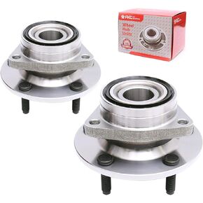 FKG 515006 Front Wheel Bearing Hub Assembly fit for 1994-1999 Dodge RAM 1500 (4WD 4x4 without ABS), 5 Lugs Set of 2