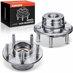 A-Premium 2 x Front Wheel Bearing and Hub Assembly with 5-Lug Compatible with Ford Mustang 2005 2006 2007 2008 2009, No ABS